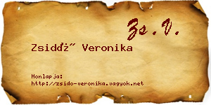 Zsidó Veronika névjegykártya